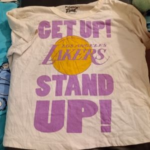 Lakers Logo Tee/ Crop Top